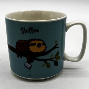 Sloffee Cute Sloth Coffee Drinking Mug Wrap Around Tea Cup Home Office Beverage